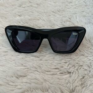 Quay Australia Black Angular Polarized Sunglasses